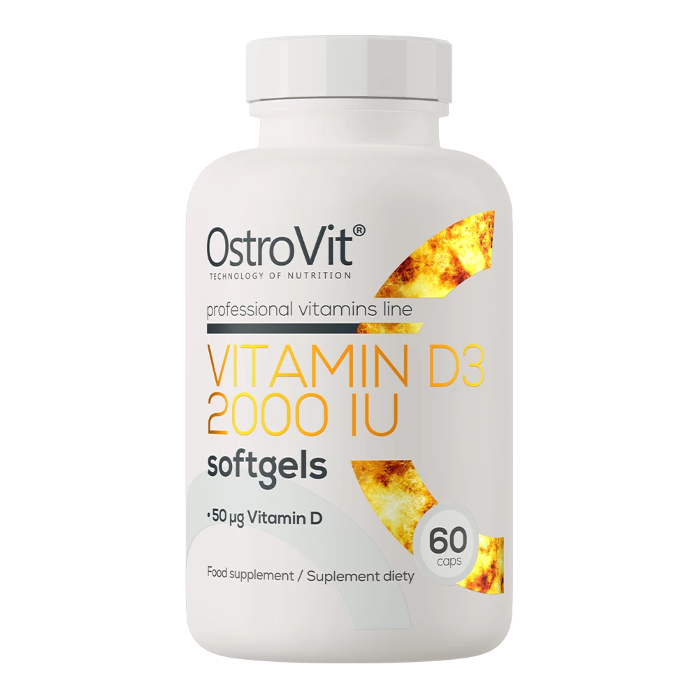 OstroVit - Witamina D3 2000 IU - 60 kapsułek